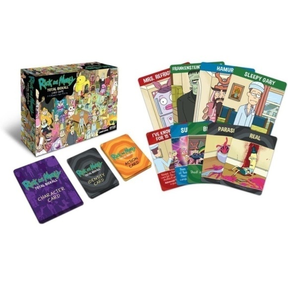 🏷️ 4/$25 NWT Rick & Morty Total Rickall Cooperative Card Game - Picture 3 of 5